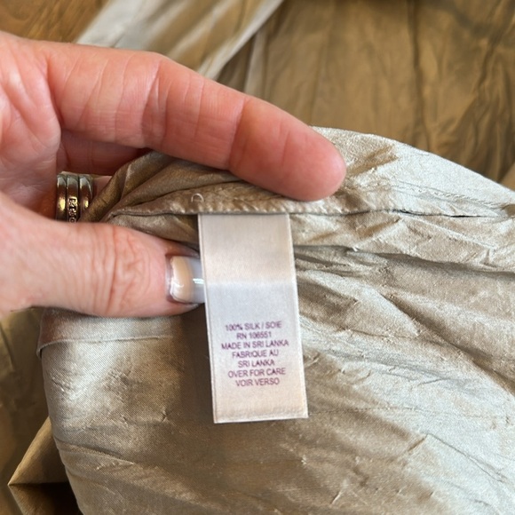 NWT Calypso St. Barth Silk Dress Taupe Medium - Picture 10 of 11